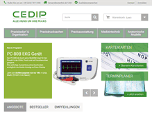 Tablet Screenshot of cedip.de